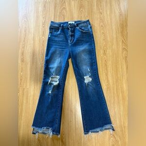 Risen kick flare Jeans